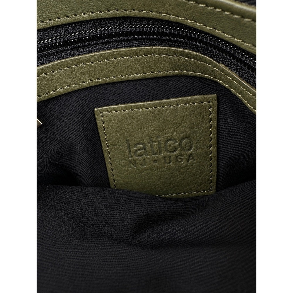 Latico Harbor Moss Full Grain Leather Crossbody Bag Purse 3105 - Picture 5 of 6